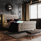 Aster Chesterfield Scroll Sleigh Chesterfield Bed