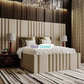 Samson Stripe Lines Linear Chesterfield Panel Bed