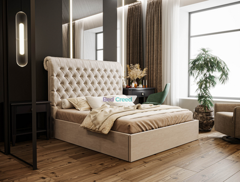 Neo Chesterfield Sleigh Bed