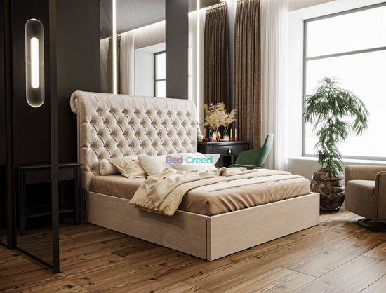 Neo Chesterfield Sleigh Bed
