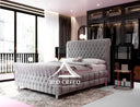 Joyce Upholstered Chesterfield Sleigh Bed | My Prestige Living