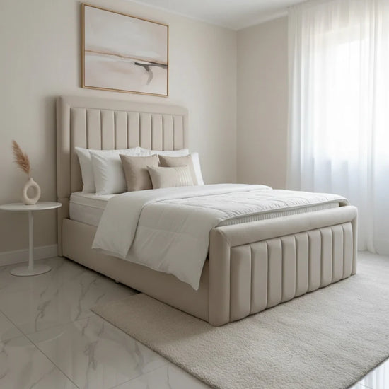 Whitby Upholstered Bed Space-Saving