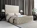 Norwich Chesterfield Bumber Upholstered Fabric Bed
