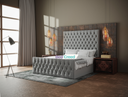 Adriana Chesterfield Upholstered Fabric Bed