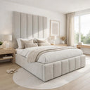Wycliffe Bed Upholstered Space-Saving With Optional Ottoman Gas Lift Storage