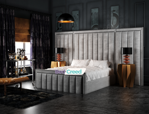 Sentorini Wide Extended Oversized Headboard Bed
