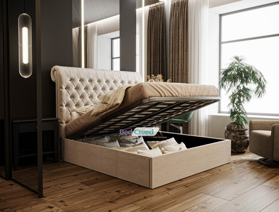 Neo Chesterfield Sleigh Bed