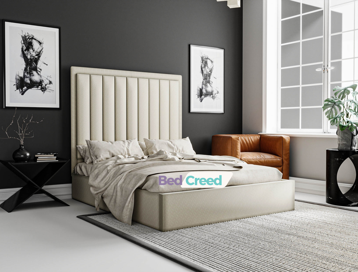 Harmin Stripe Line Panel Bed
