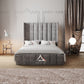 High Headboard Casey Winged Bed - Bed Creed