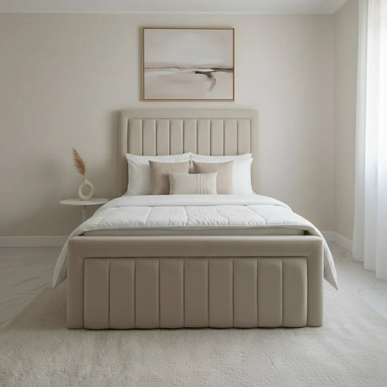 Whitby Upholstered Bed Space-Saving