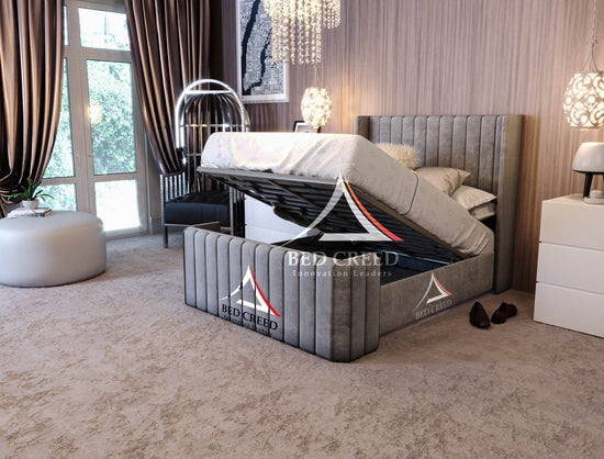 Duchess Winged Curve Footboard Bed Grey Bed- Bed Creed