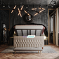 Aster Chesterfield Scroll Sleigh Chesterfield Bed