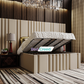 Samson Stripe Lines Linear Chesterfield Panel Bed