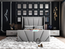 Linear Stripe Nova Hybrid Winged Bed
