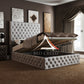 High Headboard Mage Chesterfield Bed - Bed Creed