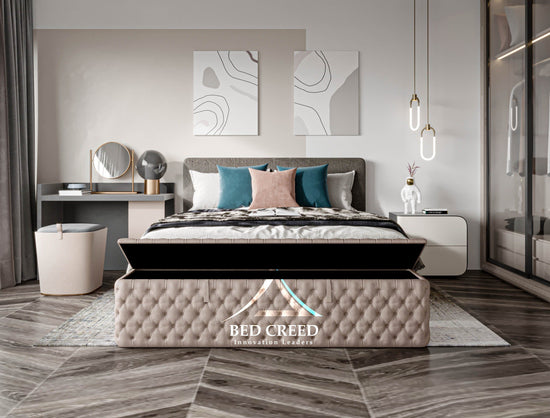 Fully Chesterfield Designer Upholstered Ottoman Box
