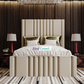 Samson Stripe Lines Linear Chesterfield Panel Bed