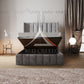 High Headboard Casey Winged Bed