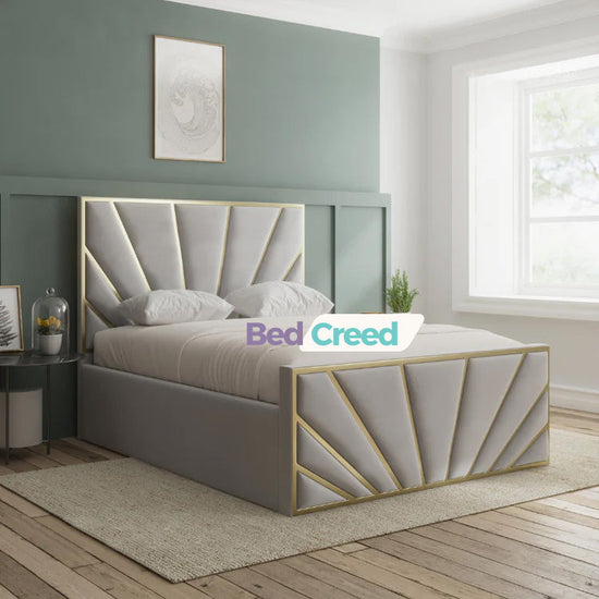 Fionn Sunrise Upholstered Bed Frame With Storage Options