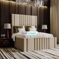Samson Stripe Lines Linear Chesterfield Panel Bed