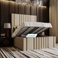Samson Stripe Lines Linear Chesterfield Panel Bed