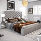 Alure Chesterfield Cross Panel Bed